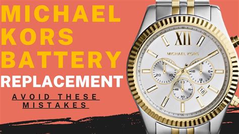 michael kors battery replacement|changing michael kors watch battery.